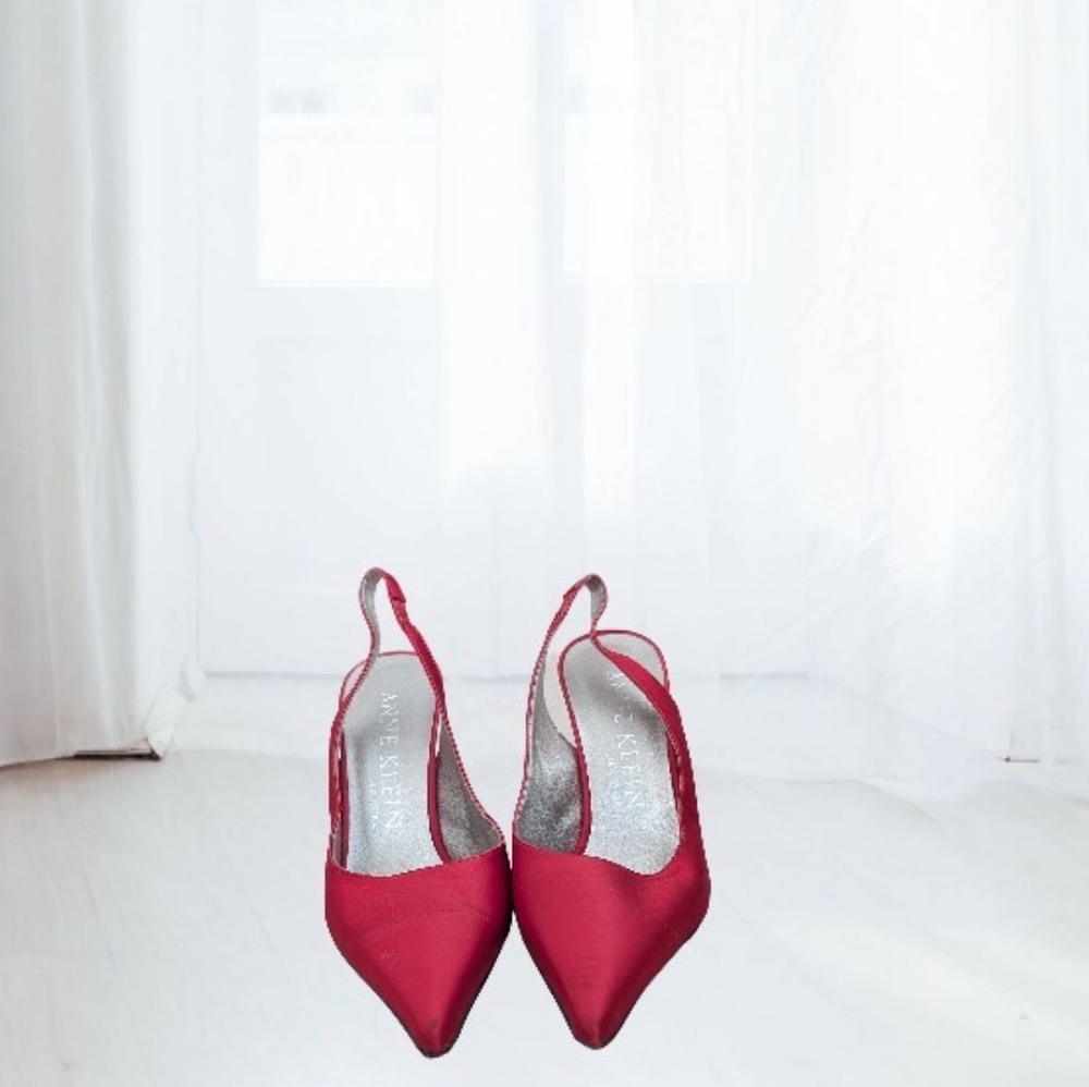 Anne Klein Red Slingback Heels